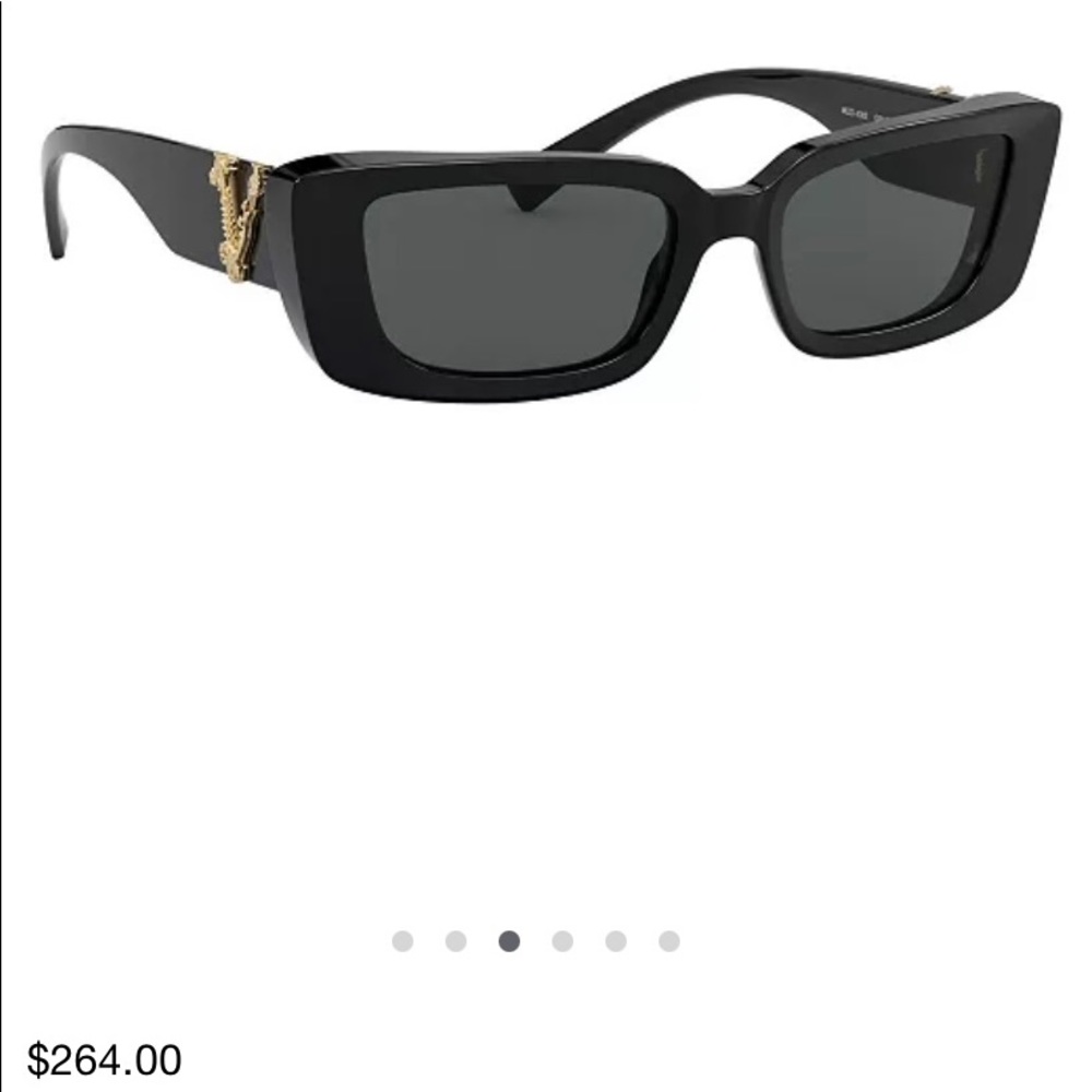 Black Versace rectangular sunglasses